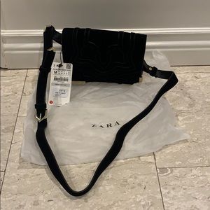 Zara suede crossbody bag